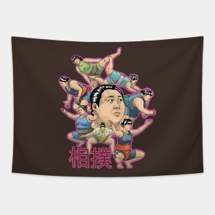 Women’s sumo wrestling Tapestry