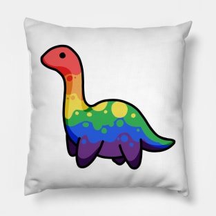 Rainbow Dinosaur, Dino, Pride, LGBTQ+ Pillow