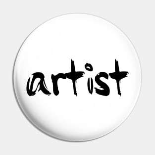 Artist brushed font Pin