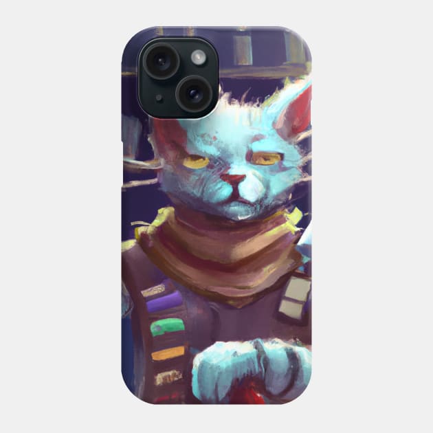 Steampunk Cat Guards Apothecary Phone Case by Star Scrunch