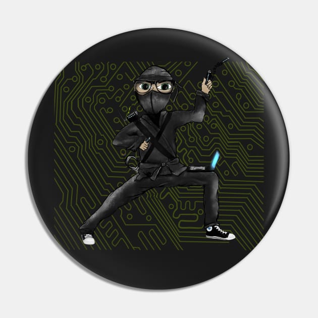 Cyber Ninja Pin by BeverlyHoltzem