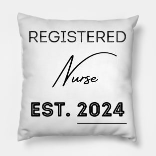 Registered Nurse Est 2024 Pillow