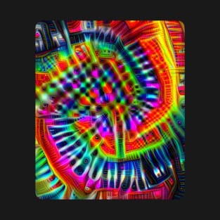 Tie-Dye Meets Abstract Digital Art T-Shirt