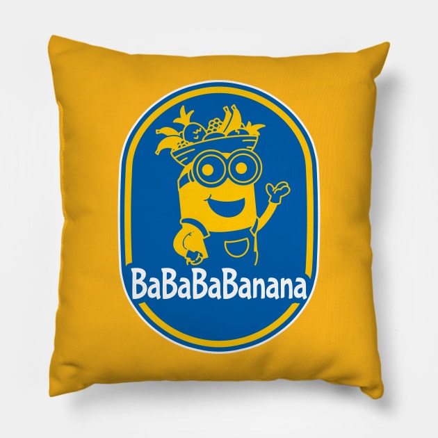 BaBaBaBanana Pillow by blairjcampbell