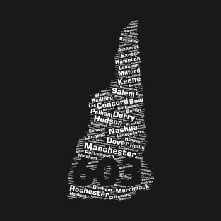 New Hampshire Cities 603 Area Code T-Shirt