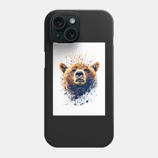 Bear face splatter Phone Case