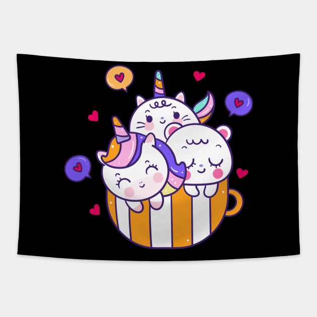Unicorn Lovers Tapestry by Lovely Arts