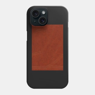 Brown Ornamental Leather Stripes, natural and ecological leather print #50 Phone Case