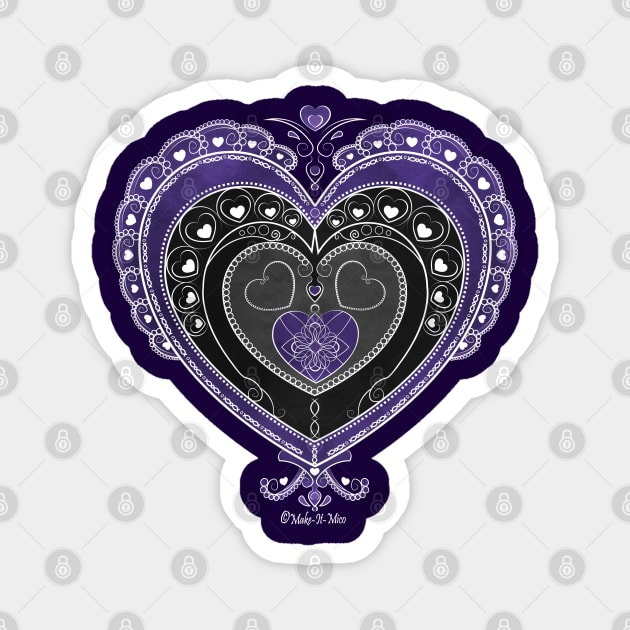 Delicate Ace of Hearts Magnet by Make-It-Mico