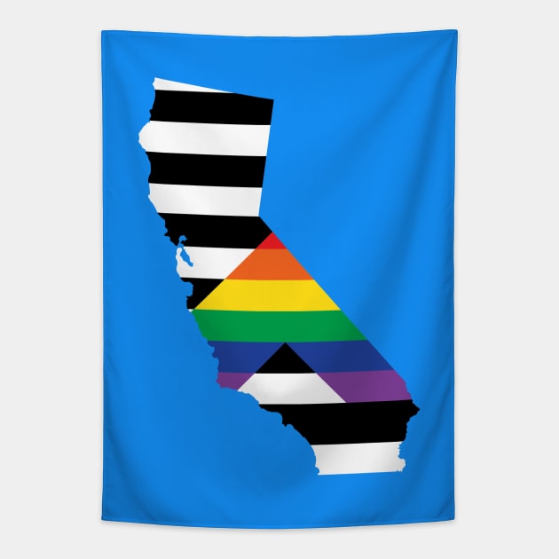 California Straight Ally Pride Tapestry by littleSamantics