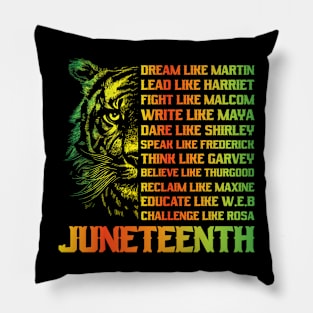 Juneteenth Shirt Dream Like Leaders Black History Women Men Pillow