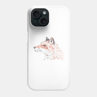 Orange Fox Phone Case