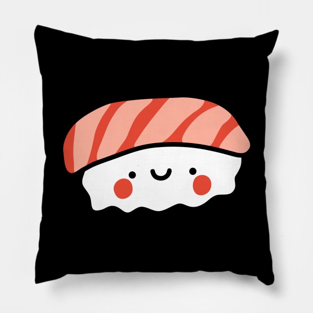 Salmon Nigiri Sushi Pillow by designminds1