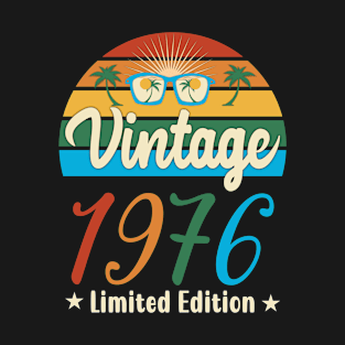 Vintage Retro Limited Edition 1976 Birthday Gift T-Shirt