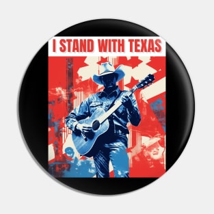 I stand with texas Pin