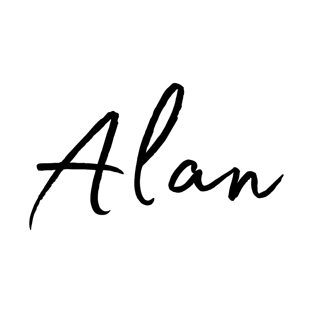 Alan Name Calligraphy T-Shirt