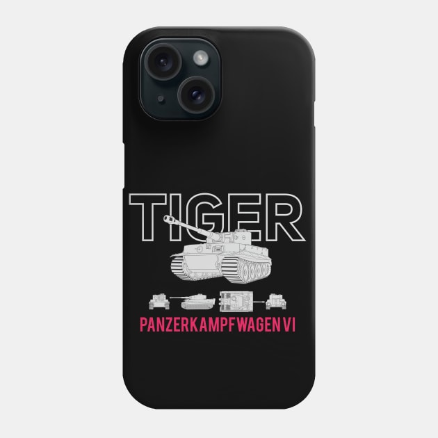 The famous German Panzer 6 Tiger tank Phone Case by FAawRay