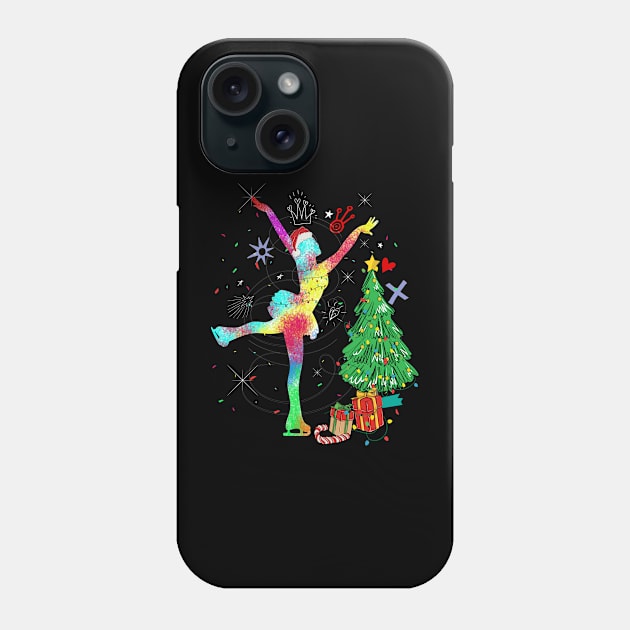 Figure Skating Love Ice Skater Phone Case by KobishaSpace