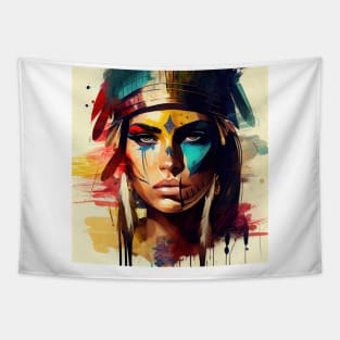 Powerful Egyptian Warrior Woman #1 Tapestry