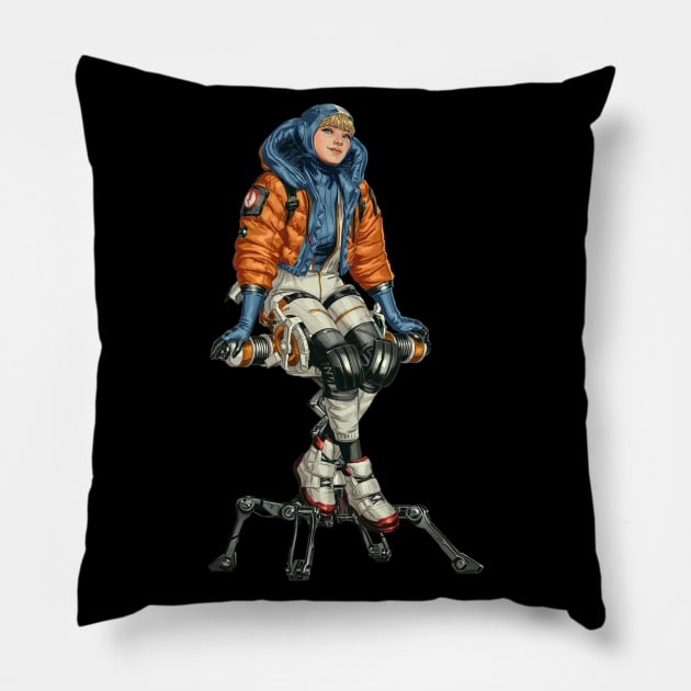 Apex Legends Wattson Pillow by Paul Draw