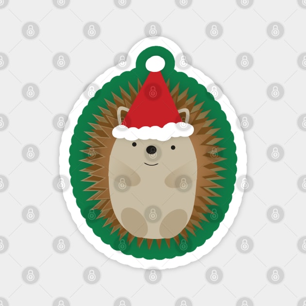 Santa Hedgehog Magnet by Hedgie Designs