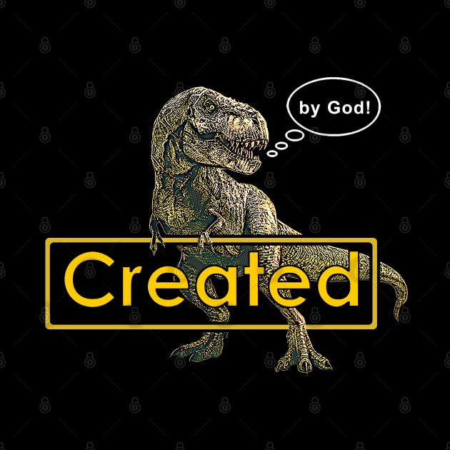 T-Rex Dinosaur Created by God Funny Idea by The Witness