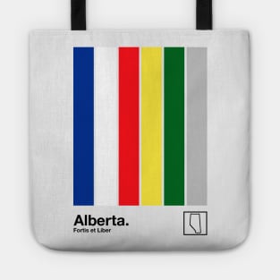 Alberta State // Original Minimalist Artwork Poster Design Tote