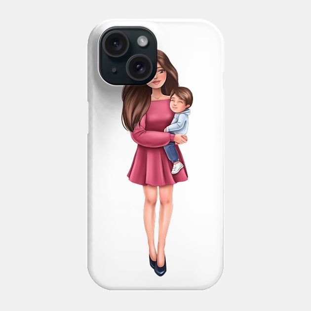 Mother with spn Phone Case by inna.grevceva