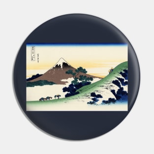 Mt. Fuji, Vintage Woodblock Print Pin