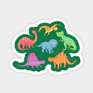 Dino Cats Magnet