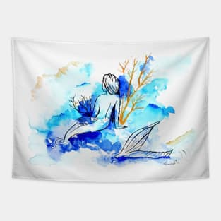 The mermaid horizon Tapestry