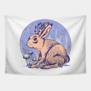 Little jackalope Tapestry