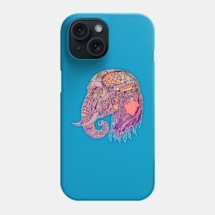 The Girl and the Elephant color variant 2 Phone Case