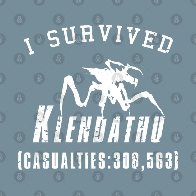 Discover I Survived Klendathu - white - Movies - T-Shirt