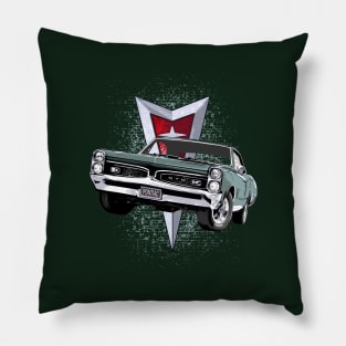 Green 67 Pontiac GTO Pillow