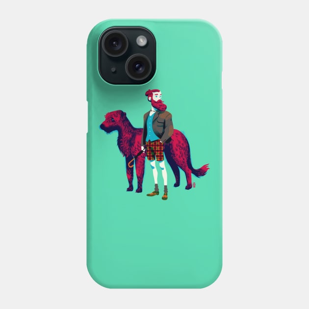 Cuchulainn and the Hound Phone Case by Kand33mankhan