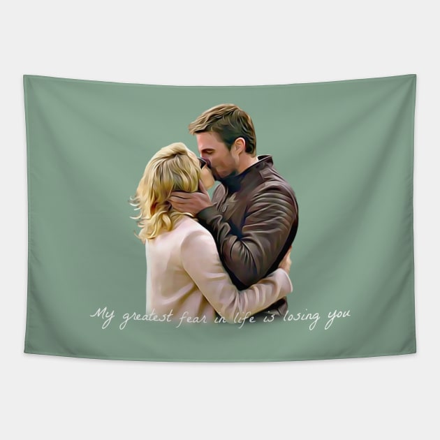 Olicity Wedding Vows - My Greatest Fear In Life Is Losing You Tapestry by FangirlFuel