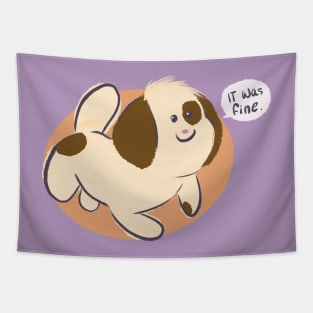 Positive pup Tapestry