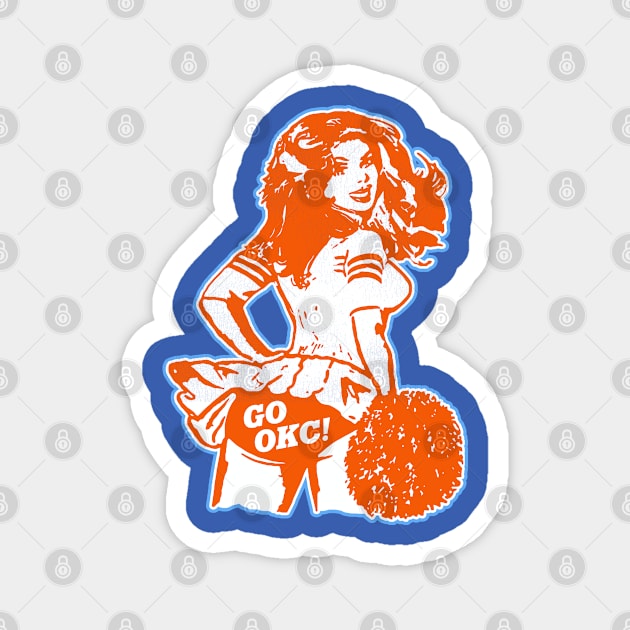 OKC Cheerleader Magnet by darklordpug