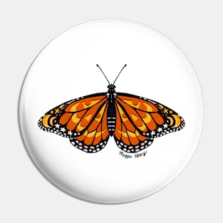 Halloween Monarch Butterfly Pin