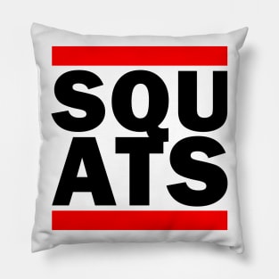 Squats Gym Parody Shirt (For Light Colors) Pillow