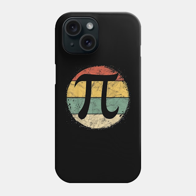 Retro Style Pi  3.14 Pi Number Symbol Math Science Gift Phone Case by johnii1422