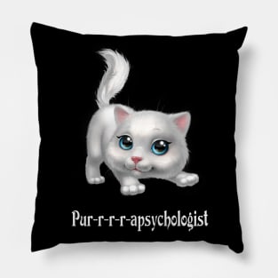 Purrrapsychologist-Parapsychology Cute Cat Pillow