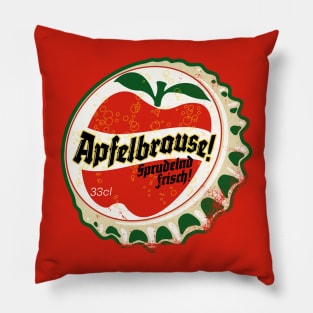 Retro Vintage Apfelbrause Apple Soda Bottlecap Pillow