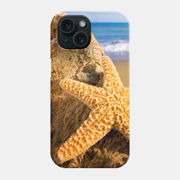 Starfish on Stone Phone Case by StylishPrinting