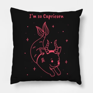 Capricorn zodiac sign test Pillow