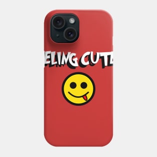 Feeling Cute Contemporary Tshirt Phone Case