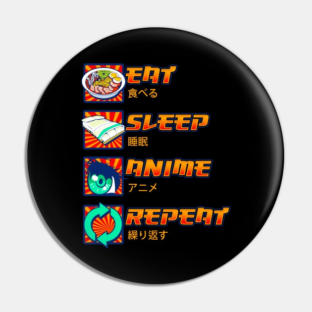 Eat Sleep Anime Repeat Cute Anime Obsessed Pin by theperfectpresents