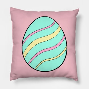 Striped Easter Egg Pillow