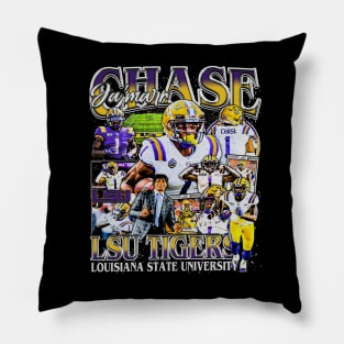 Jamarr Chase College Vintage Bootleg Pillow